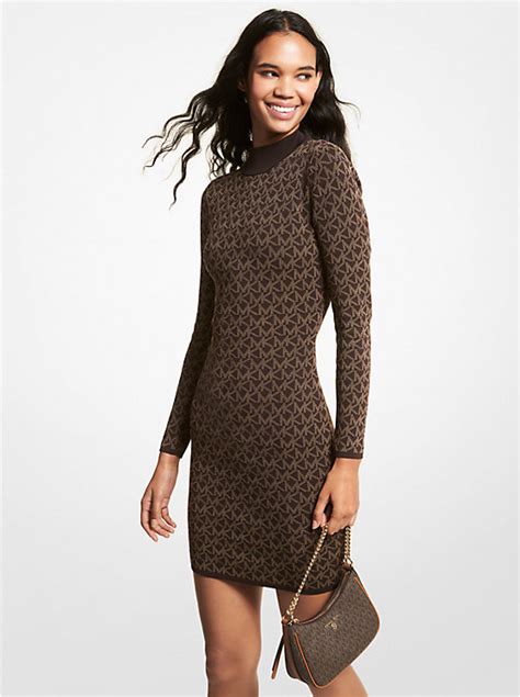 michael kors logo sweater dress|michael kors sweater sale.